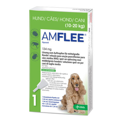 AMFLEE SPOT-ON CÃO 10-20 KG M (1 PIPETA)