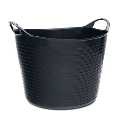 CESTO FLEXIVEL PRETO C/ASAS 50 LT